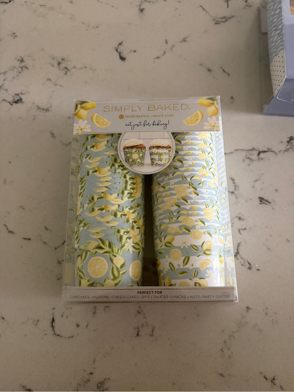 Lemon amalfi coast baking cups scalloped NEW paper my minds eye snack party